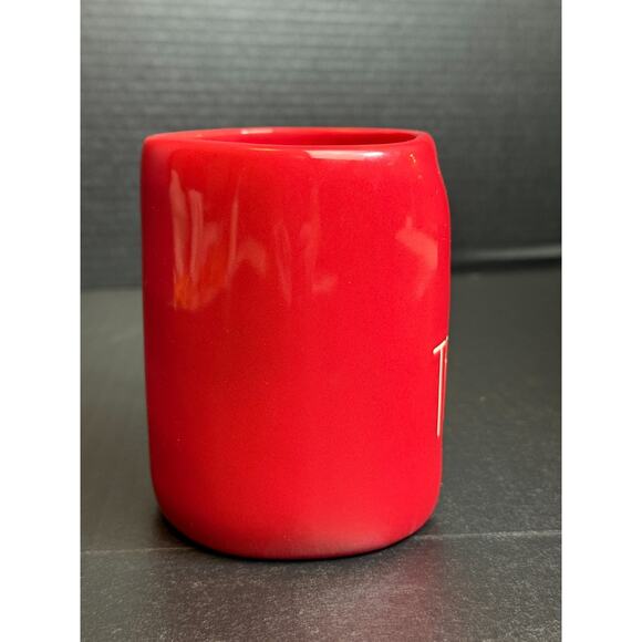 Rae Dunn #1 TEACHER Red Mug With Apple Detail - Picture 8 of 10